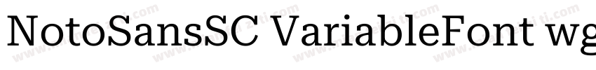 NotoSansSC VariableFont wghtttf字体转换